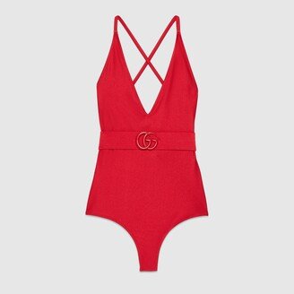 Sparkling stretch jersey swimsuit