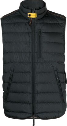 Duck-Feather High-Neck Gilet