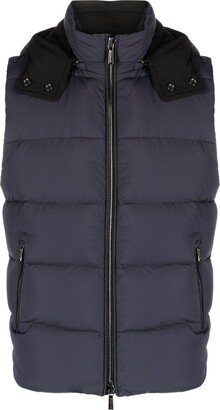 High-Neck Padded Gilet-AH