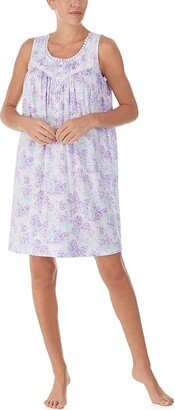 Sleeveless Chemise (Purple Floral) Women's Pajama