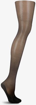 Hedoine Womens Black The Bold 20 Denier Stretch-woven Tights Xl/xxl