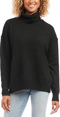 Turtleneck Drop Shoulder Sweater