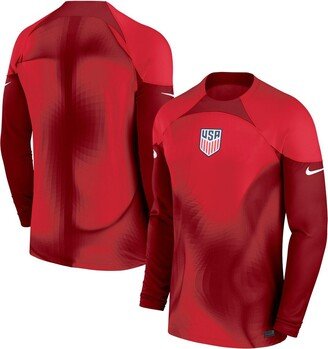 Men's Maroon Usmnt 2022/23 Replica Long Sleeve Goalkeeper Jersey