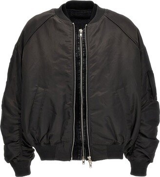 Juun J Padded Zip-Up Bomber Jacket