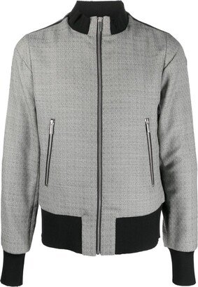 SAPIO Zip-Up Wool-Blend Bomber Jacket