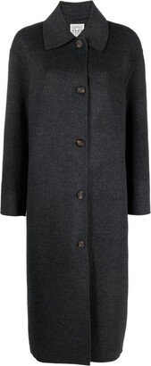 Single-Breasted Wool Coat-AE