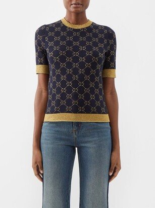 GG Jacquard-knit Cotton-blend Sweatshirt