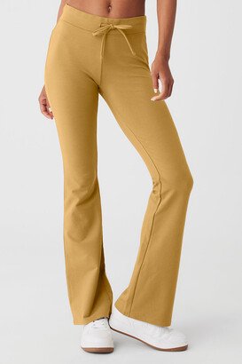 Sway Bootcut Sweatpant in Golden Olive Branch Yellow, Size: Medium