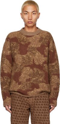 Brown Jacquard Sweater