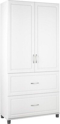 36 Boost 2 Door/2 Drawer Storage Cabinet White - Room & Joy