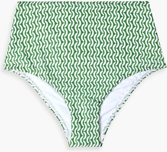 Ipanema printed high-rise bikini briefs