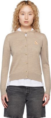 Beige Chillax Fox Cardigan