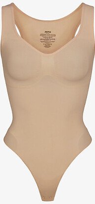 Womens Clay Sculpt Ruched Stretch-woven Body Xxxl