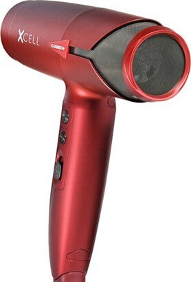 GAMMA+ XCell Professional Hair Dryer Digital Motor Ultra-Lightweight Ionic Technology, Red