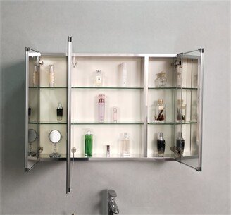 TONWIN Mirror 36 26 Aluminum Medicine Cabinet with Mirror 3 Door