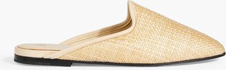 Faux raffia slippers-AA