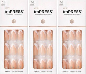 Kiss Nails KISS imPRESS Press-On Nails - So French - 3pk - 90ct