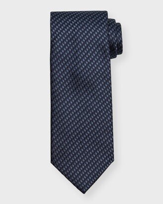 Men's Staggered Boxes Silk Tie