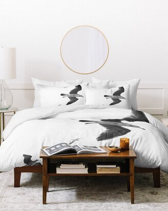 Lisa Argyropoulos Flight Of Fancy Monochrome Duvet Set