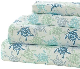 Seaside Resort Turtle Road Printed Sheet Set, King