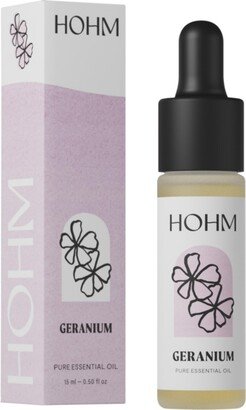 Hohm Geranium Essential Oil , Pure Essential Oil for Your Home Diffuser - 15 mL
