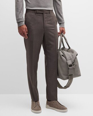 Men's Solid Wool Pants