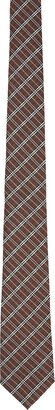 Brown Micro Check Tie