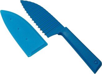 Colori+ Crinkle Cut Garnish Knife, 5-Inch, Blue