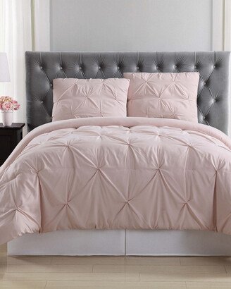 Pleated Blush Comforter Set-AA