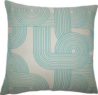 Salus Geometric Euro Sham Turquoise