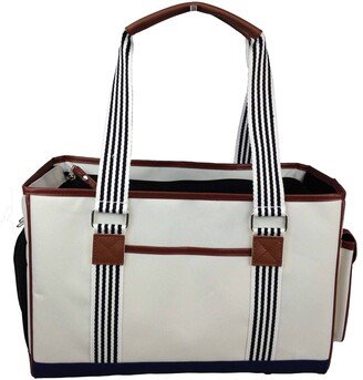 'Yacht Polo' Designer Travel Fashion Pet Dog Carrier w/ Pouch