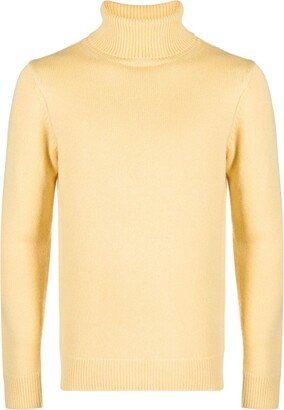 Fisherman's-Knit Roll-Neck Wool Jumper