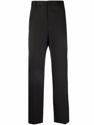 Straight-Leg Tailored Trousers-GL