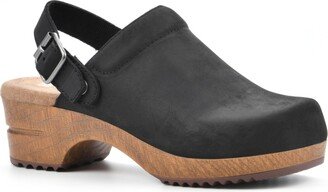 Women's Being Slingback Platform Clogs - Black, Nubuck