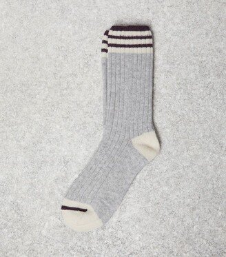 Cashmere Striped Socks