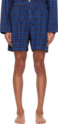 Blue Check Pyjama Shorts