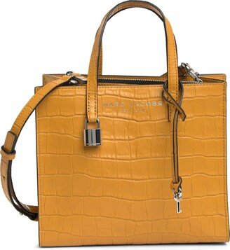 Mini Grind Croc Embossed Leather Tote Bag