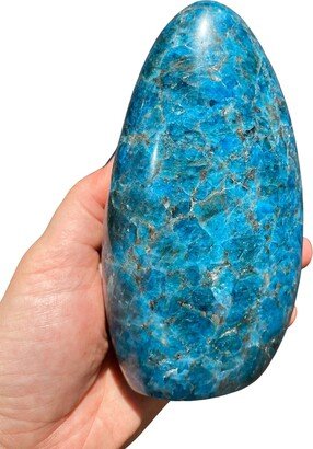 Blue Apatite Stone Freeform - Unique Standing Crystal Tower Large Decor #39