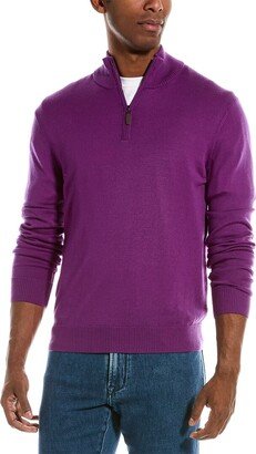 Quincy Wool 1/4-Zip Mock Sweater-AC