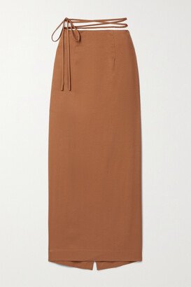 Net Sustain Lesi Woven Midi Skirt - Brown