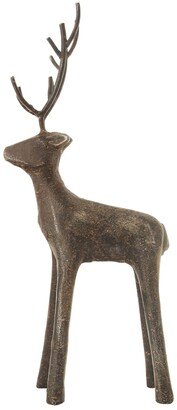 The Holly Hearth Creative Co-op Inc Cast Iron Standing Deer Figurine