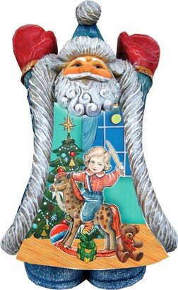 G.DeBrekht Scenic Rocking Horse Fun Santa Figurine