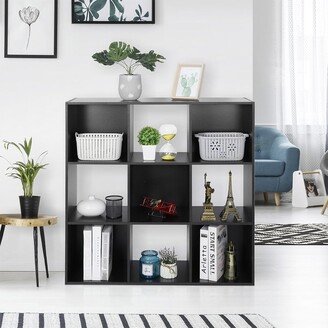 Snake River Décor 9-Cube Closet Organizer Storage Bookshelves Black - 52 x 63