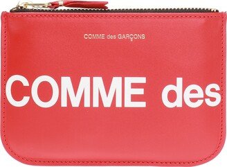 Logo-printed Pouch Unisex - Red-AA