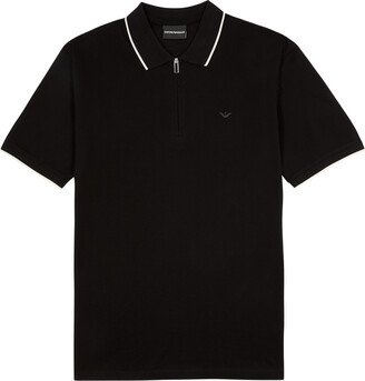 Logo-embroidered Piqué Cotton Polo Shirt