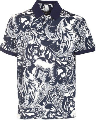 Paisley Print Polo Shirt