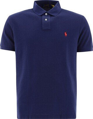 Logo Embroidered Polo Shirt-AO