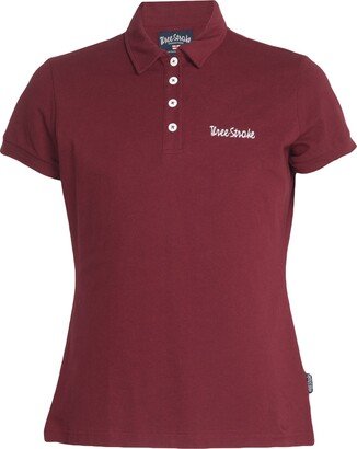 THREE STROKE Polo Shirt Burgundy