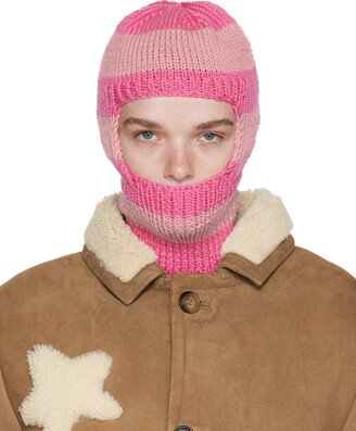 Sky High Farm Workwear Pink Pig Balaclava