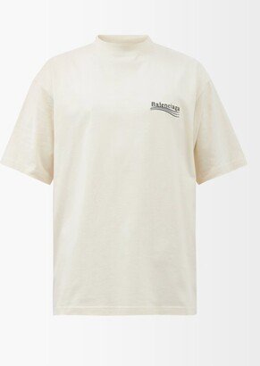 Campaign Logo-embroidered Cotton-jersey T-shirt